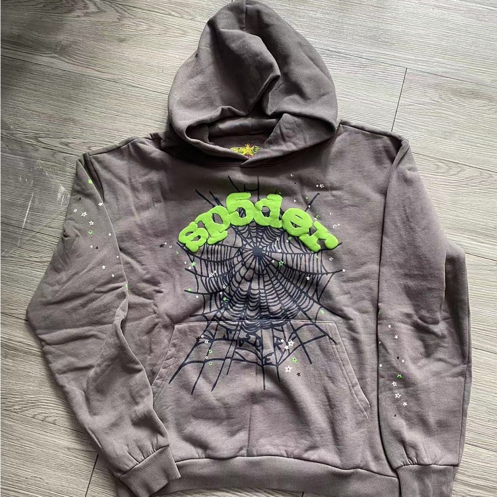 Sp5der hoodie slate grey | Size S-XL